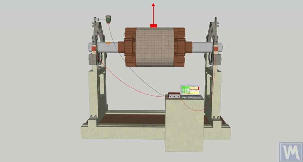 Centrifuge rotor on a balancing machine