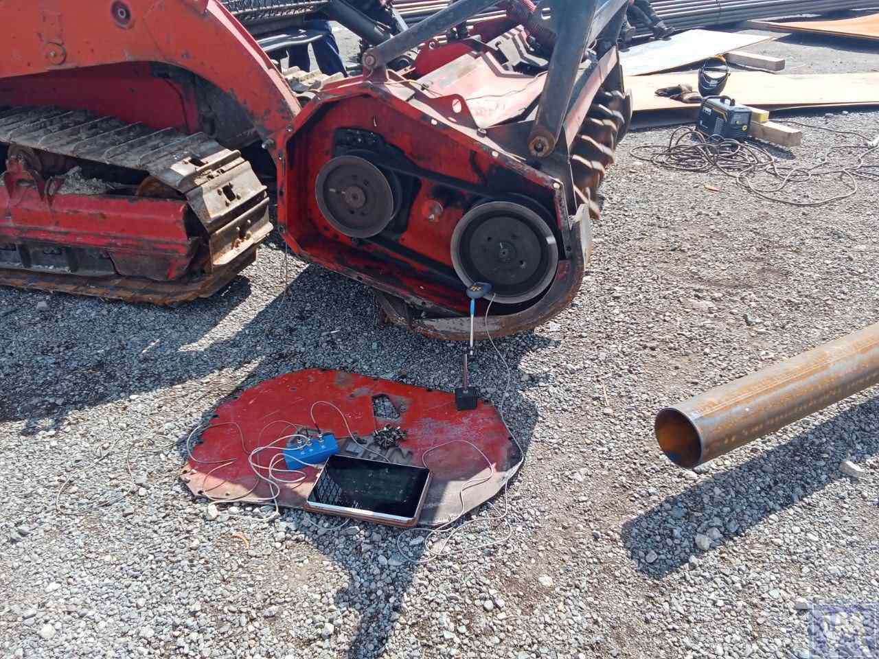 Mulcher balancing results - before and after